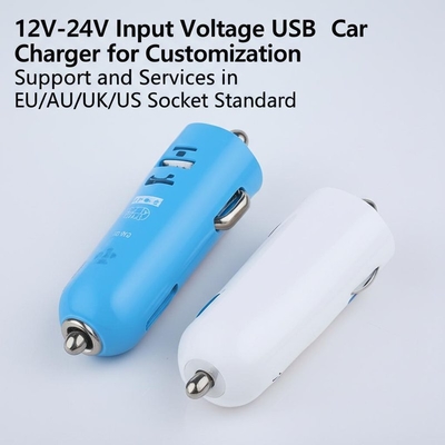 Αγορά Δύο φορτιστή αυτοκινήτου USB 2.4A 3.0A Έκδοση για 12V-24V Έκδοση EU/AU/UK/US online manufacture