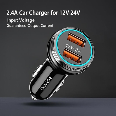 Καλή τιμή. Διπλό φορτιστή αυτοκινήτου USB 12V-24V 2.4A 3.0A έξοδος σε απευθείας σύνδεση