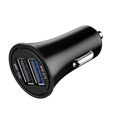 Καλή τιμή. Φορτιστής αυτοκινήτου ABS Dual USB 12V-24V Είσοδος με 2.4A 3.0A Έξοδος σε απευθείας σύνδεση