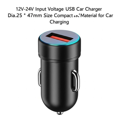 Καλή τιμή. Φορτιστής αυτοκινήτου διπλής USB 2.4A, είσοδος 12V-24V για smartphones και tablets σε απευθείας σύνδεση