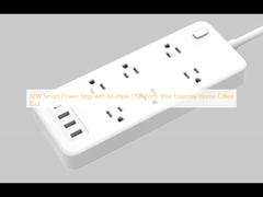 32W Smart Power Strip με πολλαπλές θύρες USB Το απαραίτητο εργαλείο γραφείου στο σπίτι
